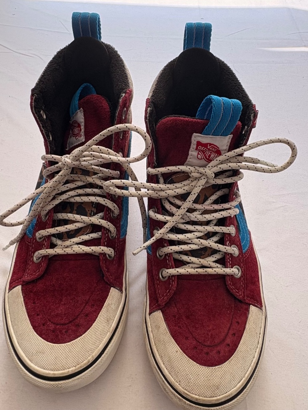 Vans Sk8Hi MTE2 All-Weather Sneakers Pomegranate Cheetah Leopard Men 7 Women 8.5